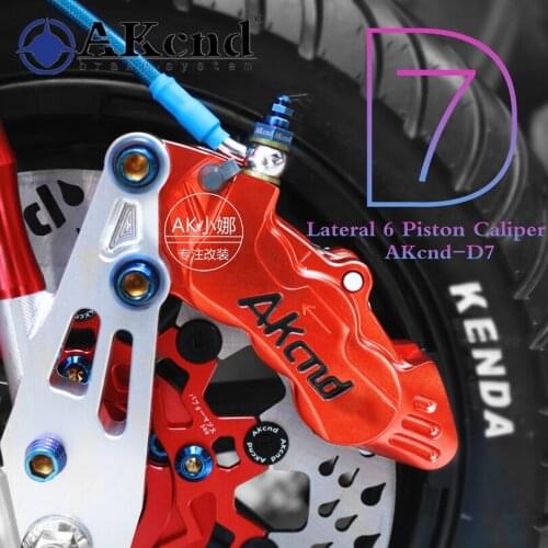 Motorbike Brake Calipers Caliper Akcnd-d7 6 Piston Brake Pump 40mm Hole To Hole For Yamaha Kawasaki Suzuki Honda Modification
