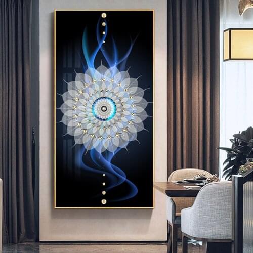 New Modern Minimalist Living Room Art Bodhi Leaf Gold Pearl Abstract Poster Canvas Painting Wall Art Picture Home Decoration