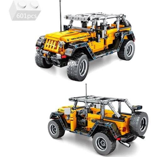 NEW High-Tech Off-Roader Vehicle Wrangler Building Blocks Kit Bricks Off-Road Car Rubicon Model DIY Kids Toys For Children Gifts