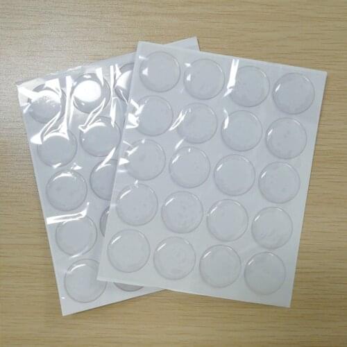 40/50pcs Epoxy Resin Patch Dots Bottle Cap DIY Crafting Round 25MM Self Adhesive Bottle Cap Stickers Transparent 3D Crystal