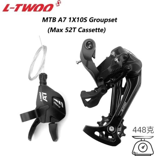 L-TWOO MTB Bike 1*10 Speed Groupset 10s Shifter Rear Derailleur A7 10V system stand by max 52T Cassette for m610 m670 x5 x7 10s