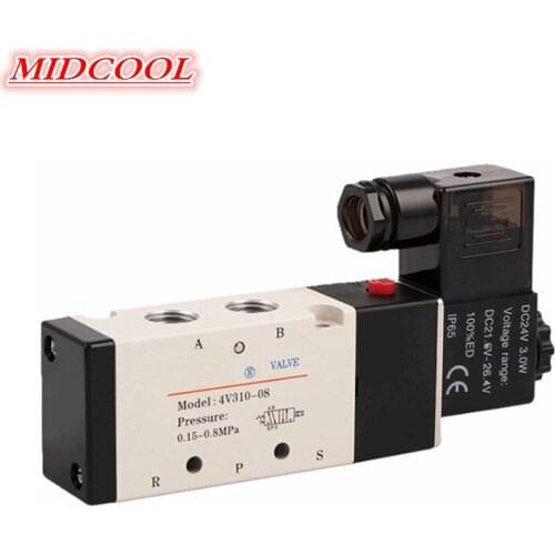 5/2 Way 5/3 Way 4V300 Series 4V310-10 4V310-08 Pneumatic Solenoid Valve