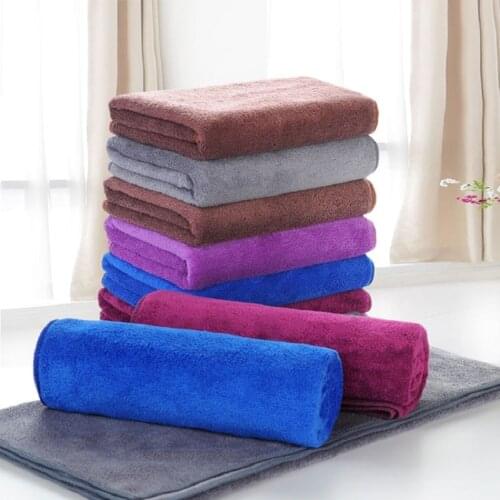 10 Pcs Random Color Microfiber Home Kitchen Towel Soft Soothing Fiber Towel Wash Cloth Face Hand and Cleaning Cotton 30*30cm