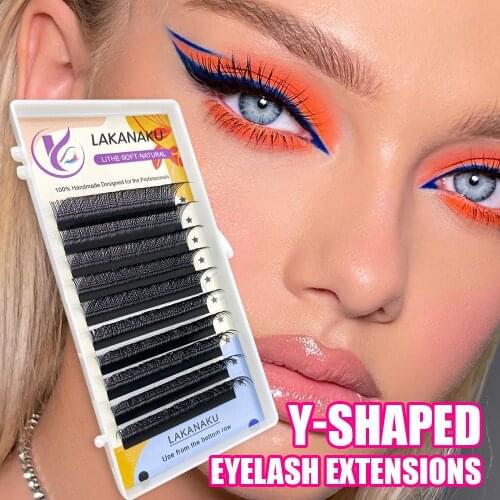 Y Lashes Cilia And Volume Brazilian Makeup False Eyelashes Supplies V Faux Mink Lashes Y Shape Eyelash Extension