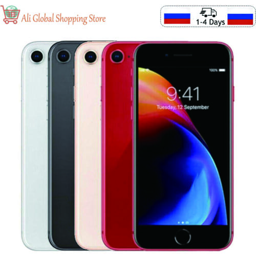 Unlocked Apple iPhone 8 64GB/256GB Hexa-core 4G LTE Phone 3D Touch ID 4.7 inch Fingerprint IOS Apple Original Mobile phone