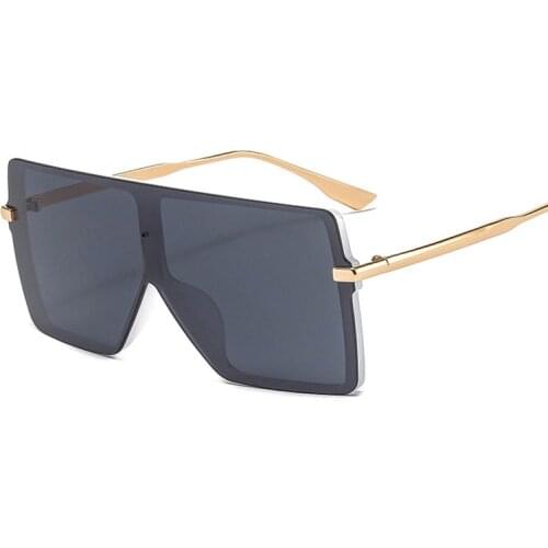 Oversized Shades Sunglasses Women Fashion Square Glasses Big Frame Sun Glasses Female Vintage Retro Unisex Oculos Feminino