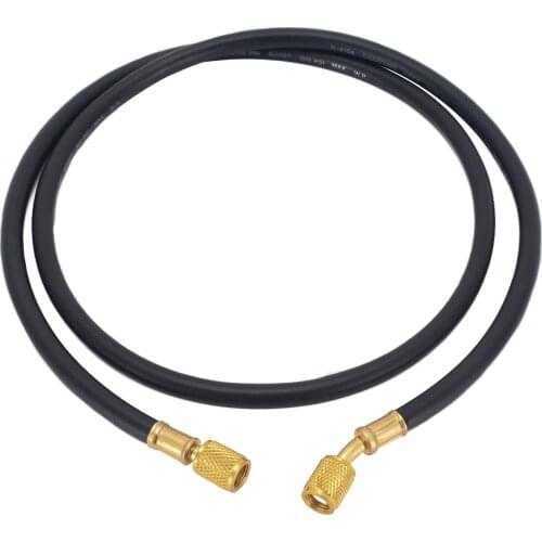 Heavy Duty Brass Charging Hoses 800PSI 150cm HVAC 1/4" SAE Hose Fittings for Refrigerant R134a R410a Refrigeration Hose Mayitr