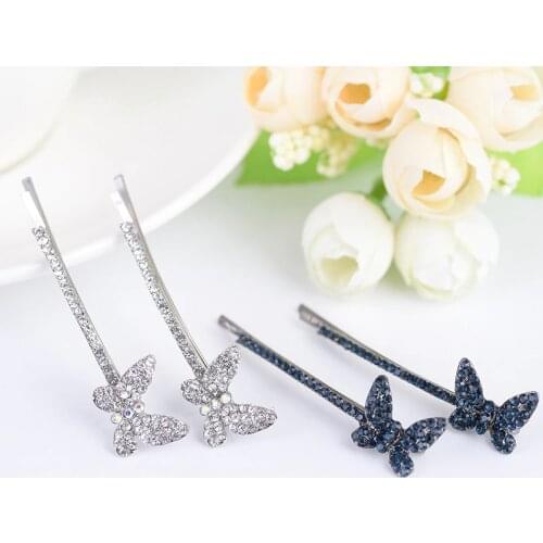 Girls Hair Pin Woman Hair Dress and Accessories Flower Crystal Stud