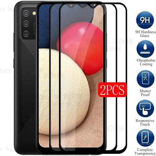 2PCS protective Glass For Samsung A02s Screen Protector Film For Samsung Galaxy A02s a 02s 02 s phone cover tempered Glass filmS