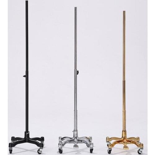 3style iron Square round chassis, triangular universal wheel prop base,accessory electropla support rod Height can adjusted D110