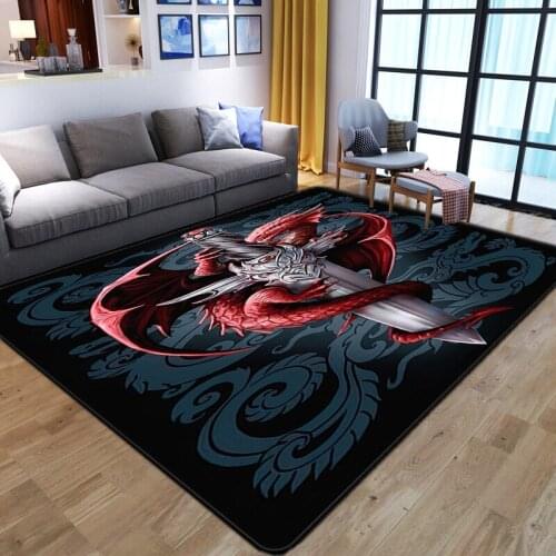 2021 New Geometric Skull 3D Print Large Carpets For Living Room Bedroom Area Rugs Soft Flannel Sponge Parlor Anti-slip Floor Mat