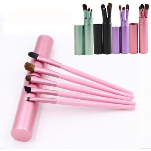 5pcs Professional Makeup Brushes Set Travel Portable Lip Eyebrow Make Up Brush Kit Cosmetic Beauty Tools Brochas Para Maquillaje