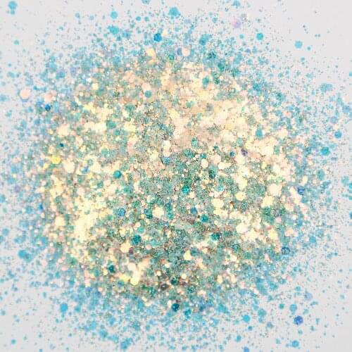 50g/Bag Iridescent-Chunky Mix Glitter Sequins Holo Laser Powder Galaxy Gradient Sequins