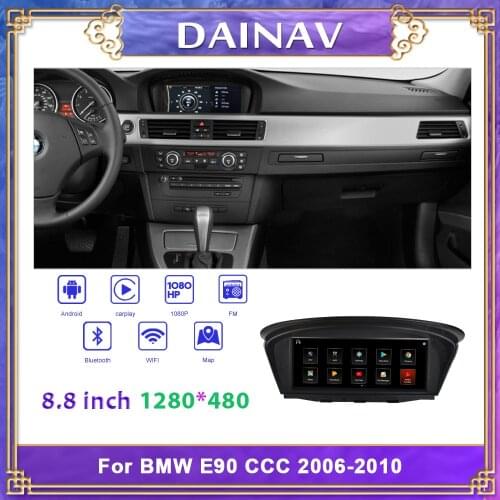 8.8 inch Wrieless Apple CarPlay Android Auto Car Multimedia For BMW E90 CCC System Head unit Rear Camera