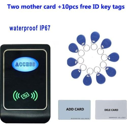 RFID standalone Access Control Outdoor Waterproof IP67 1000 users EM4100 125KHz Key Cards
