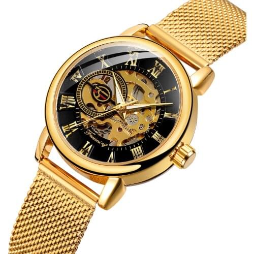 4139 Watches Waterproof Fashion Brand Mesh belt Strap Luxury Mechanical Automatic Wrist Women Wristwatch