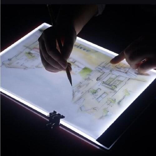 A4 size Comics Sketch copy drawing board adjust brightness Acrylic drawing board art painting supplies