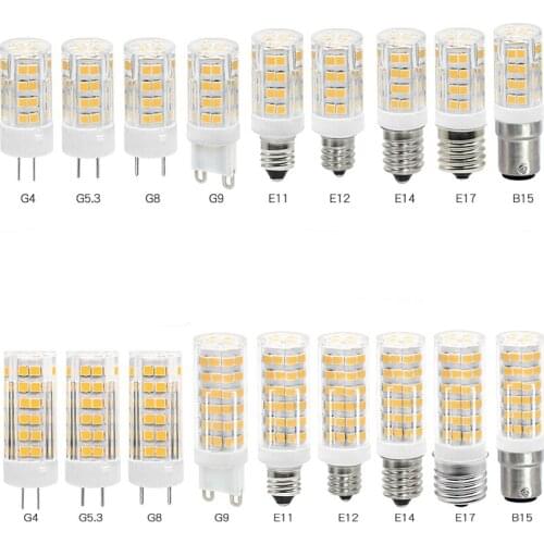 E14 G9 G4 E12 B15 Corn Candelabra Light Bulbs 110V 220V for Fridge/Cooker Hood pendant lamp ,chandelier lighting