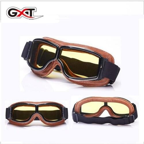 2018 Summer New GXT Motocross Motorcycle Goggles Carding Retro Style Motorbike goggles Outdoor sports Sunglass PVC lens visor
