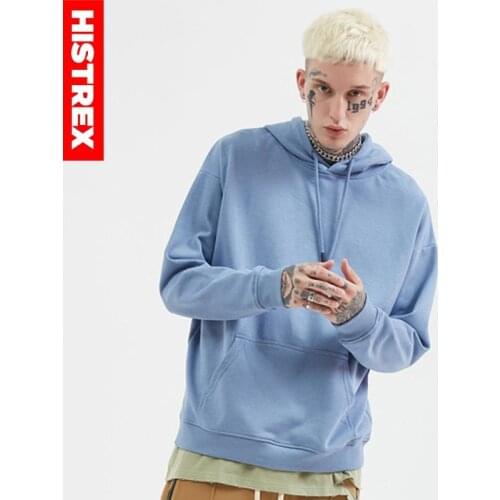 HISTREX 100 Cotton Men Hoodies Women High Quality Outerwear Man Autumn Spring Harajuku Hip Hop Casual Streetwear Brand Purple