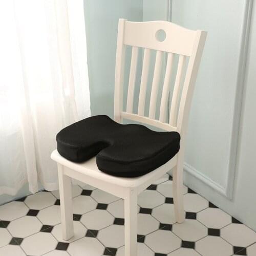 Memory Cotton Mesh Haunch Cushion Office U-shaped Seat Pad Hip Pads Car Cushions Removable Washable