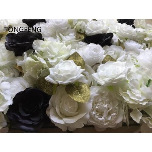 10pcs/lot Artificial silk rose peony 3D flower wall wedding backdrop decoration flower runner wedding stage decoration TONGFENG