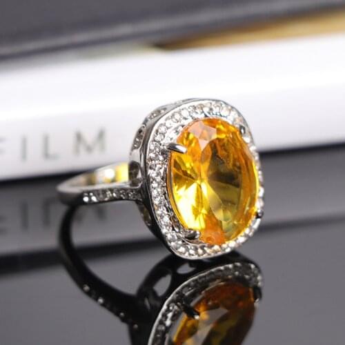Classic Women Ring Fashion Vintage Bohemia Style Ring Wedding Engagement Accessories Jewelry For Female Party Best Gift