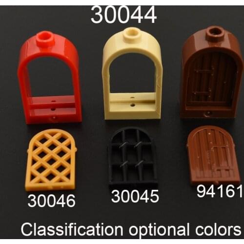 10PCS Building Blocks 30044 Windows and Doors with Rounded Top Compatible 30045 30046 94161 Window Parts MOC DIY Education Toys