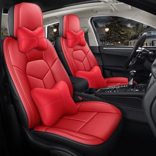 Custom car seat cover leather for Jeep Wrangler JK Grand Cherokee Commander Renegade Cherokee Patriot Compass car accessories