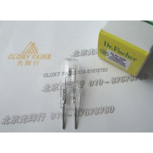 2pcs,Dr.Fischer,22.8V 50W halogen lamp,Hanaulux DR Mach surgical lights operation theater room,22.8V50W 56018566 bulb