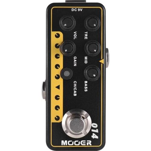 Mooer MICRO PREAMP Series 014 Taxidea Taxus Modern-day Classic Digital Preamp Preamplifier Guitar Effect Pedal Dual Channels