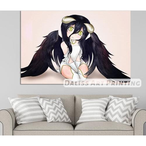 Canvas Anime Overlord Albedo Pictures Home Decoration Paintings Poster HD Prints Wall Art Modular Living Room Framed