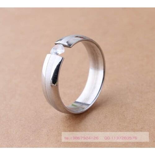 Wholesale CZ Jewelry Fashion New Heart Dependency Ms. Titanium Steel Ring 316L