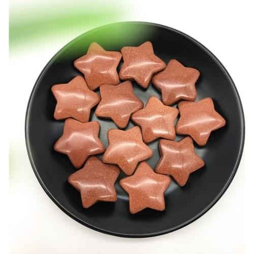 1PC Natural Golden Sandstone Star Shaped Crystal Gemstone Healing Stones Decor Crafts DIY Stone Natural Stones and Minerals