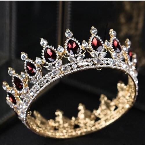 Luxury Crystal Crown Tiaras Women Handmade Tiaras Crown Headdress Bridal Hair Accessories Wedding Hair Ornaments XH