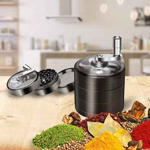 Zinc Alloy Manual Grinding Machine Transparent Window High Resistance Breakage And Scratches Grinder