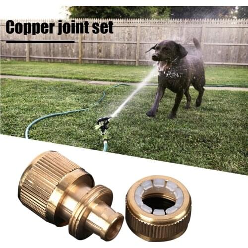 Home Garden Irrigation Hose Quick Thread Copper Water Joint Watering Tap Pipe Adaptor Kitchen Tube Connector Fitting Accessories