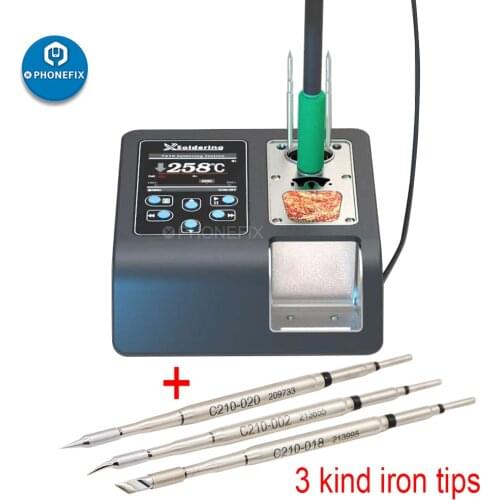 Xsoldering Lead-free Soldering Station 200W 2.5S Rapid Heating Soldering Iron Kit JBC handle JBC Tip Better than T26 Solder