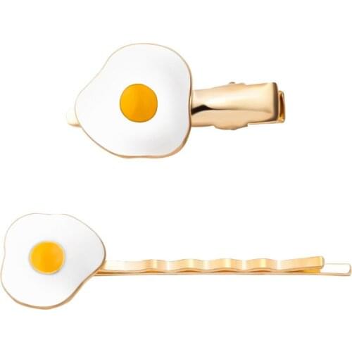 Vivid Purse Egg Golden Hair Clips and Pins Fashion Barrettes Hairwear for Women Hair Accessories