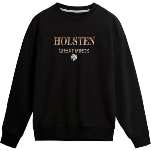 High Quality woman long-sleeved round collar tops 2020 new loose han edition brim sweatshirts