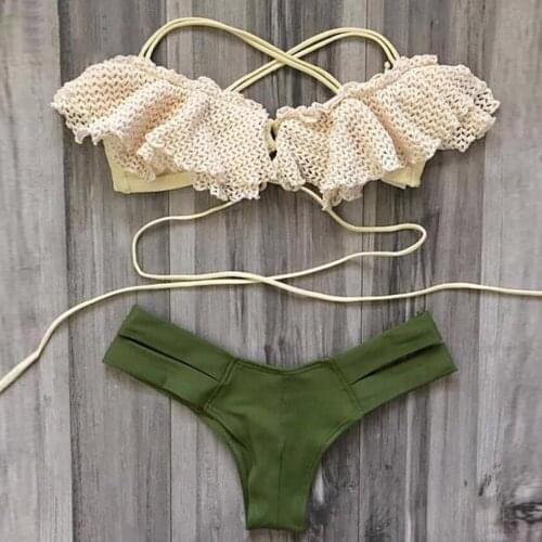 Brazilian bikini swimsuit women 2021 new summer two pieces swimsuit mayo biquini womens swimming suit drop C1058