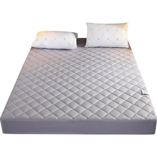 2021 One-piece Antibacterial Bed Sheet Multi-style Dormitory Bedroom Household Bedding Dustproof Cotton Quilted Protective Cover