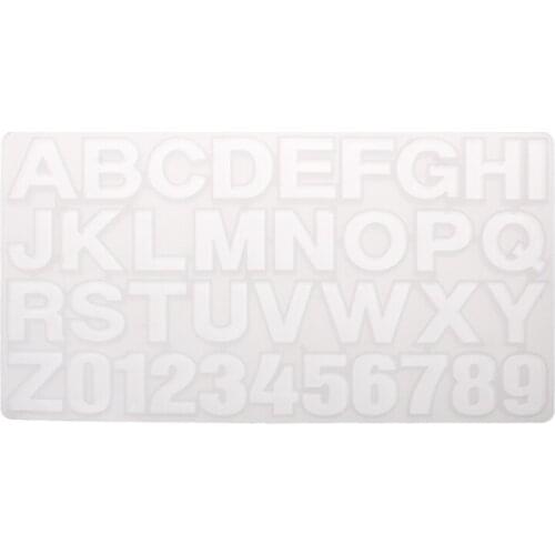 36PCS Handmade Jewelry Making Tool Alphabet Letters Numbers DIY Silicone Mould 62KE