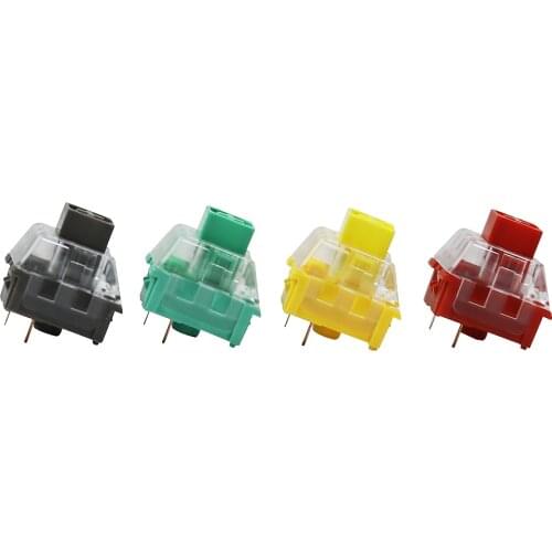 4 Pcs/lot Kailh Box Switch RGB SMD Dustproof Switch For Mechanical Gaming keyboard IP56 waterproof Red Grey yellow Green