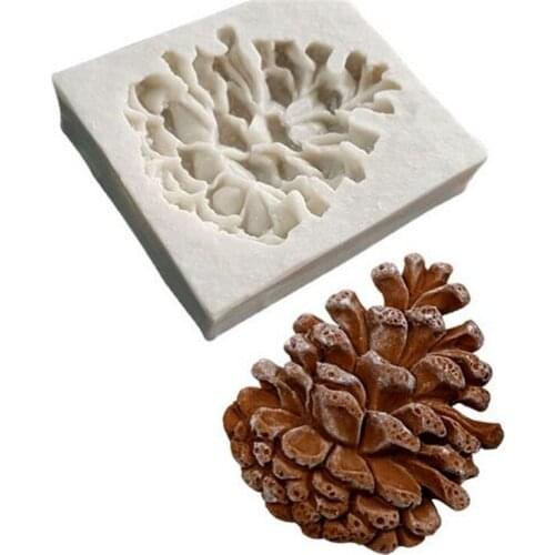 50pcs Pine nuts shaped 3D fondant cake silicone mold for polymer clay molds chocolate pastry candy making decoration tools