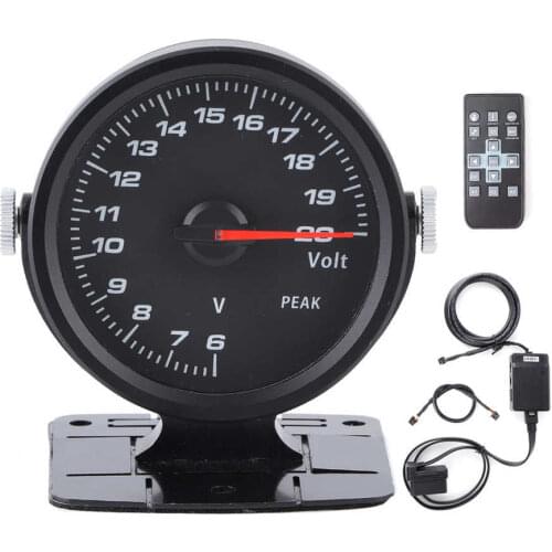 CAMMUS 60mm/2.4in Car Volt Intake Water Temperature Exhaust Gas Temp Gauge Tinted 17 Color OBD2 Racing Turbo Boost Tachometer