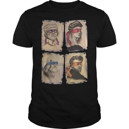 Michelangelo Leonardo Donatello Raphael T Shirt Size S to Cool Casual pride t shirt men Unisex New Fashion tshirt Loose