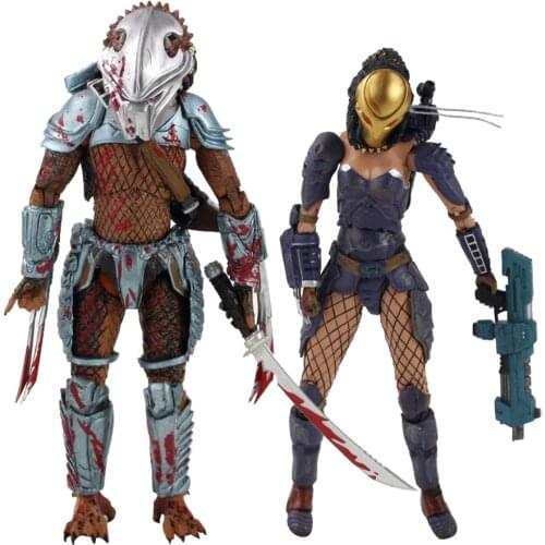 17-20cm Alien vs Predator Machiko Noguchi Hornhead Predator Figure Toys PVC Collection Model Doll