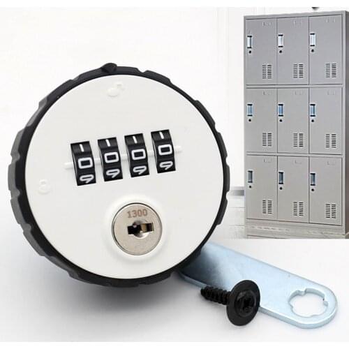 Combination Cabinet Cam Lock 4 Digit Keyless for Drawer Door Gym School Locker with Key Reset