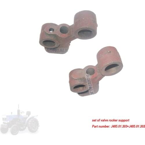 Set of supports for rocker, suitable for Fengshou series tractor with engine J285T, part number: J485.01.203 + J485.01.202
